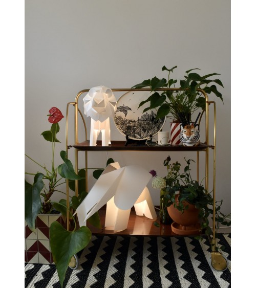 Lion - Animal Pencil pot & Flower pot Quail Ceramics pretty pen pot holder cutlery toothbrush makeup brush