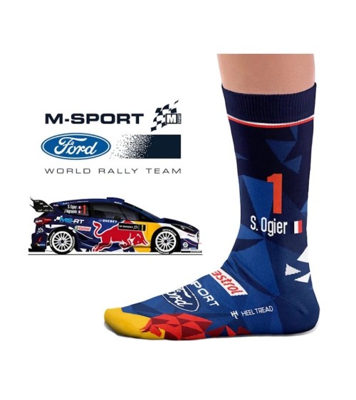 Calzini - 2017 Ogier M-Sport Heel Tread calze da uomo per donna divertenti simpatici particolari