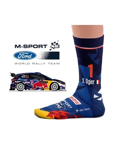 Calzini - 2017 Ogier M-Sport Heel Tread calze da uomo per donna divertenti simpatici particolari