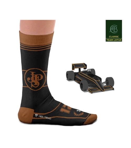 Chaussettes - Lotus 97T JPS Heel Tread jolies chausset pour homme femme fantaisie drole originales