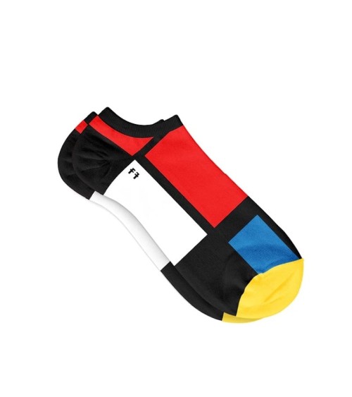 Chaussettes basses - Composition II de Piet Mondrian Curator Socks calendrier de l avent chaussettes jolies chausset pour hom...