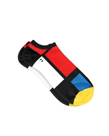 Chaussettes basses - Composition II de Piet Mondrian Curator Socks calendrier de l avent chaussettes jolies chausset pour hom...