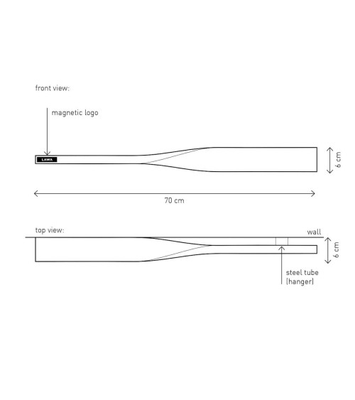Twist Shelf Quercia affumicata - Mensola a muro in legno Lawa Design