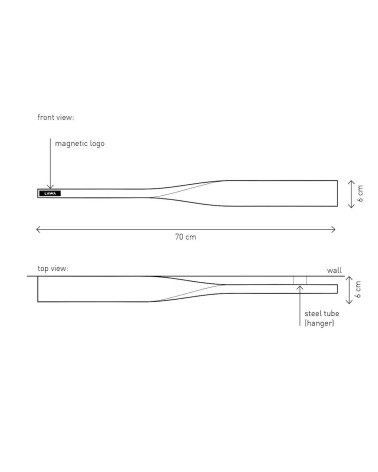 Twist Shelf Quercia affumicata - Mensola a muro in legno Lawa Design