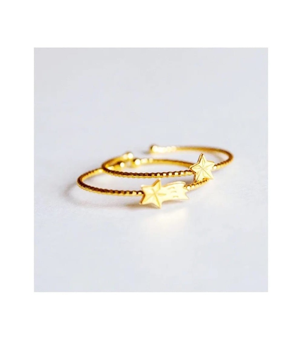 Sterne - Duo Goldene Ringe, Verstellbare Fingerring Adorabili Paris damen frau kinder spezielle kaufen