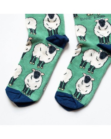 Save the Sheep - Bamboo Socks Bare Kind funny crazy cute cool best pop socks for women men