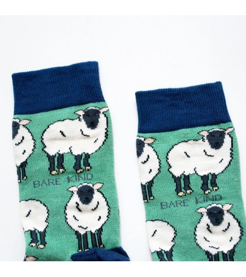 Sauvez les Moutons - Chaussettes en bambou Bare Kind jolies pour femme originales pour homme chausset rigolotes drole Suisse