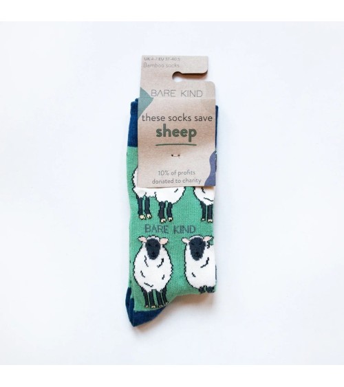 Save the Sheep - Bamboo Socks Bare Kind funny crazy cute cool best pop socks for women men