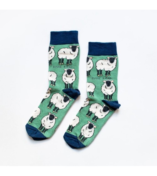 Save the Sheep - Bamboo Socks Bare Kind funny crazy cute cool best pop socks for women men