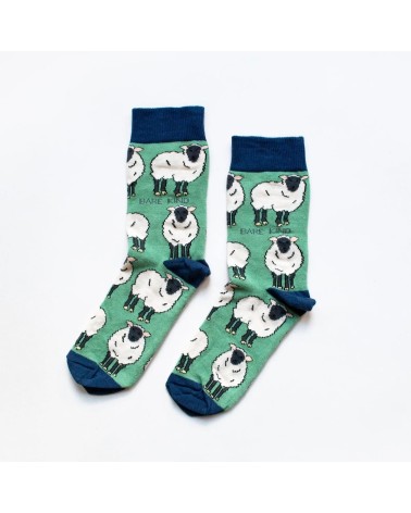 Sauvez les Moutons - Chaussettes en bambou Bare Kind jolies pour femme originales pour homme chausset rigolotes drole Suisse