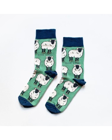 Save the Sheep - Bamboo Socks Bare Kind funny crazy cute cool best pop socks for women men
