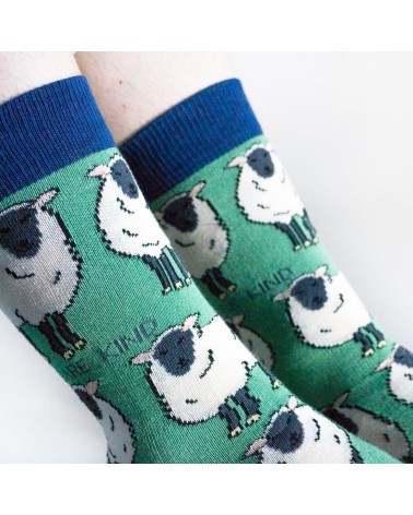 Rettet die Schafe - Bambus Socken Bare Kind Socke lustige Damen Herren farbige coole socken mit motiv kaufen