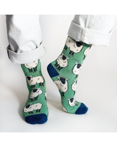 Save the Sheep - Bamboo Socks Bare Kind funny crazy cute cool best pop socks for women men