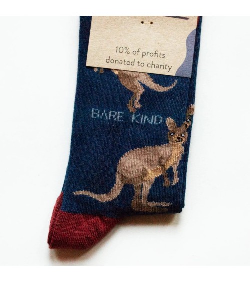 Salva i wallaby - Calzini di bambù Bare Kind calze da uomo per donna divertenti simpatici particolari