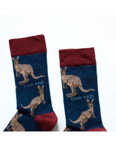 Sauver les Wallabys - Chaussettes en bambou Bare Kind jolies pour femme originales pour homme chausset rigolotes drole Suisse