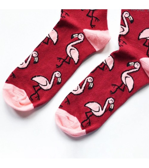 Save the Flamingos - Bamboo Socks Bare Kind funny crazy cute cool best pop socks for women men