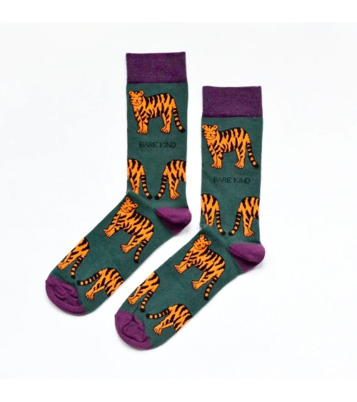 Rettet die Tiger - Bambus Socken Bare Kind socke kuschelsocken für damen lustig herren farbige coole socken