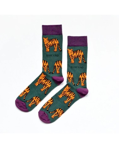 Rettet die Tiger - Bambus Socken Bare Kind socke kuschelsocken für damen lustig herren farbige coole socken