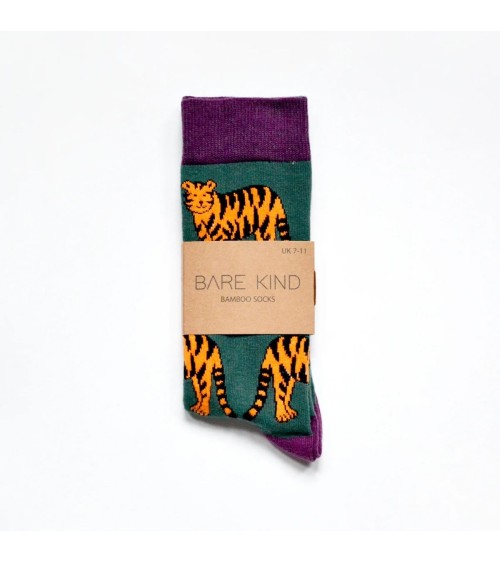 Sauvez les Tigres - Chaussettes en bambou Bare Kind jolies pour femme originales pour homme chausset rigolotes drole Suisse