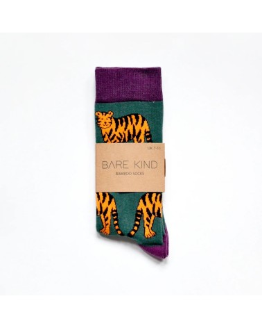 Rettet die Tiger - Bambus Socken Bare Kind socke kuschelsocken für damen lustig herren farbige coole socken