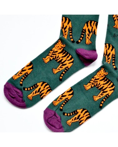 Rettet die Tiger - Bambus Socken Bare Kind socke kuschelsocken für damen lustig herren farbige coole socken