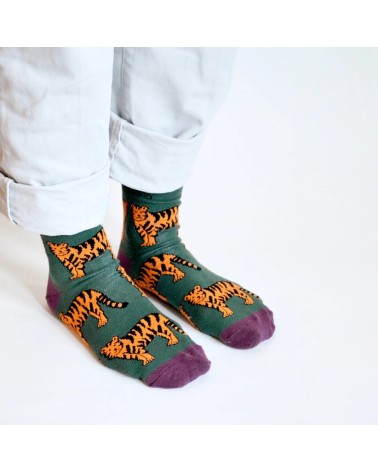 Rettet die Tiger - Bambus Socken Bare Kind socke kuschelsocken für damen lustig herren farbige coole socken