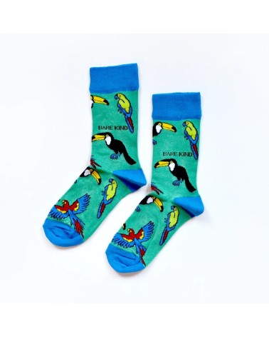 Sauvez les Toucans - Chaussettes en bambou Bare Kind jolies pour femme originales pour homme chausset rigolotes drole Suisse