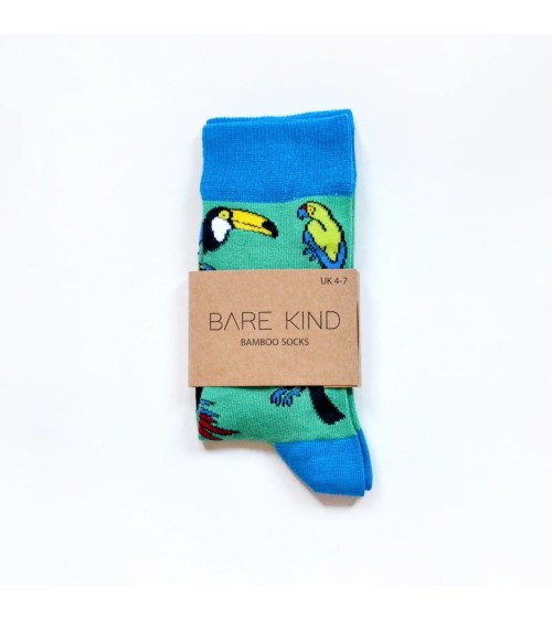 Sauvez les Toucans - Chaussettes en bambou Bare Kind jolies pour femme originales pour homme chausset rigolotes drole Suisse