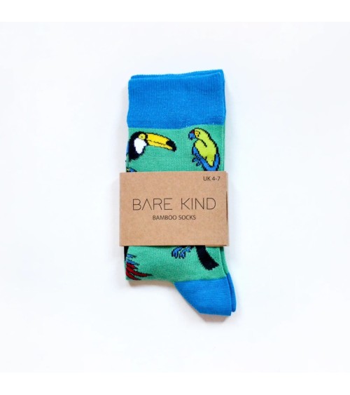 Save the Toucans - Bambou Socks Bare Kind funny crazy cute cool best pop socks for women men