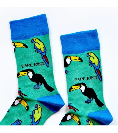 Sauvez les Toucans - Chaussettes en bambou Bare Kind jolies pour femme originales pour homme chausset rigolotes drole Suisse