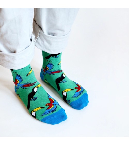 Save the Toucans - Bambou Socks Bare Kind funny crazy cute cool best pop socks for women men