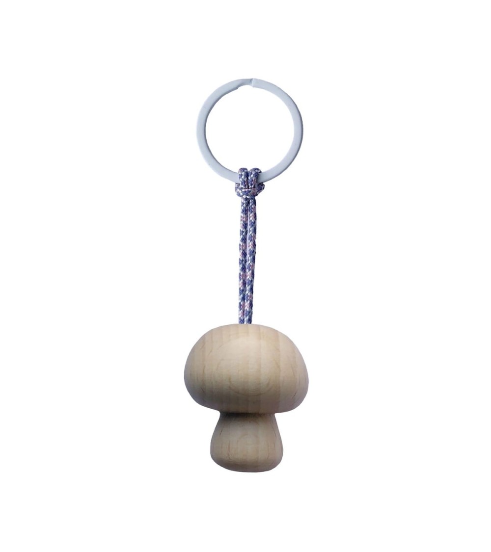 Mushroom Nr. 2 - Wooden Keychain 5mm Paper original gift idea switzerland