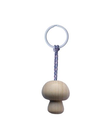 Mushroom Nr. 2 - Wooden Keychain 5mm Paper original gift idea switzerland