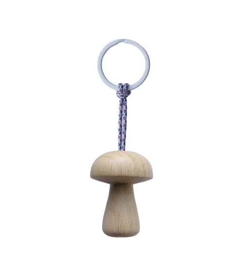 Mushroom Nr. 3 - Wooden Keychain 5mm Paper original gift idea switzerland