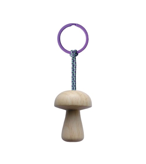 Mushroom Nr. 3 - Wooden Keychain 5mm Paper original gift idea switzerland