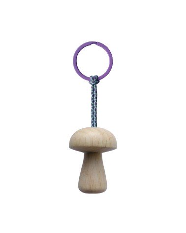 Champignon Nr. 3 - Porte clés en bois 5mm Paper idée cadeau original suisse