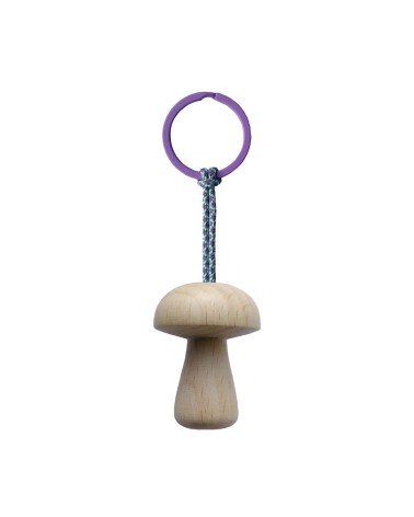 Mushroom Nr. 3 - Wooden Keychain 5mm Paper original gift idea switzerland
