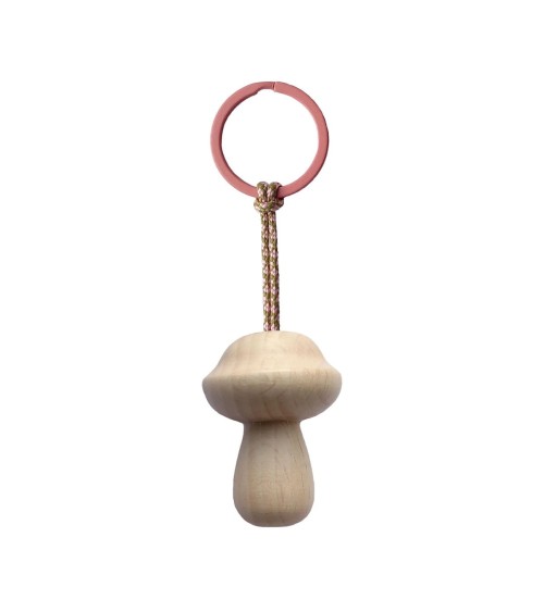 Mushroom Nr. 4 - Wooden Keychain 5mm Paper original gift idea switzerland