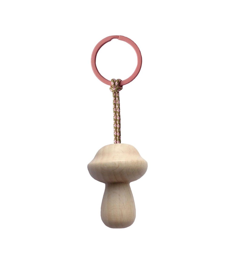 Mushroom Nr. 4 - Wooden Keychain 5mm Paper original gift idea switzerland