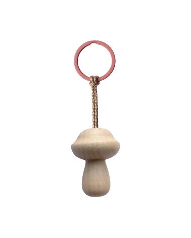 Mushroom Nr. 4 - Wooden Keychain 5mm Paper original gift idea switzerland