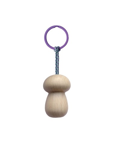 Mushroom Nr. 5 - Wooden Keychain 5mm Paper original gift idea switzerland