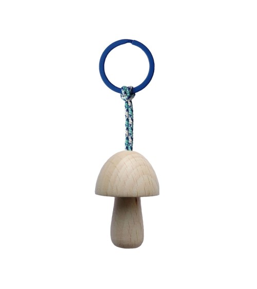 Mushroom Nr. 6 - Wooden Keychain 5mm Paper original gift idea switzerland
