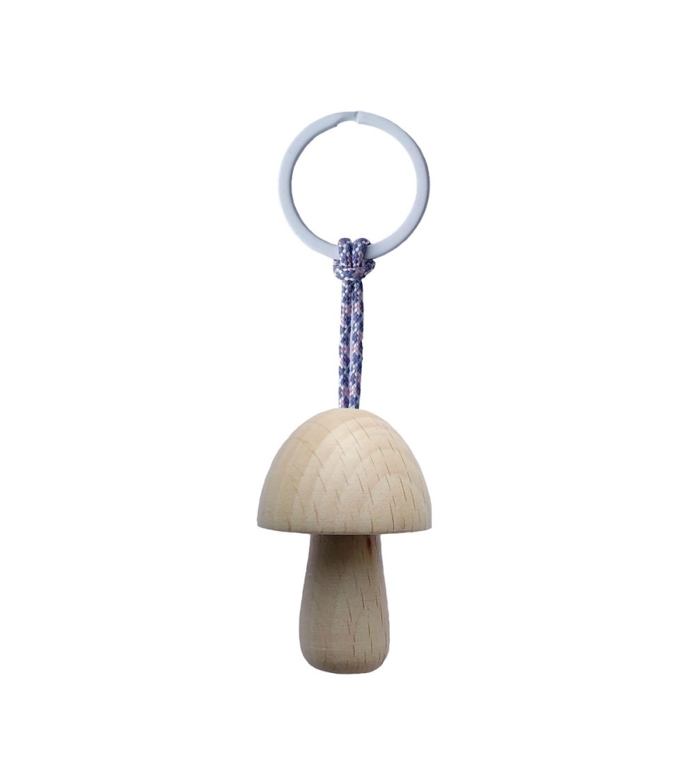 Champignon Nr. 6 - Porte clés en bois 5mm Paper idée cadeau original suisse