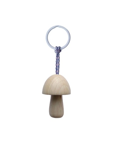 Mushroom Nr. 6 - Wooden Keychain 5mm Paper original gift idea switzerland