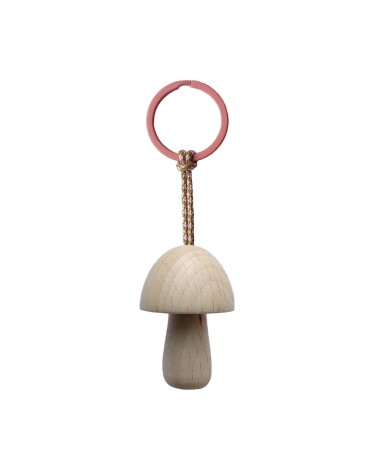 Mushroom Nr. 6 - Wooden Keychain 5mm Paper original gift idea switzerland