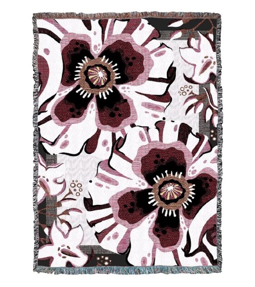 Deadly Bloom Drama - Coperta in cotone House of Hopstock coperte plaid di qualità per da divano svizzera
