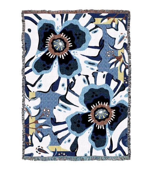 Deadly Bloom Hypnos - Decke aus Baumwolle House of Hopstock woll decken schafwoll decke kaufen kuscheldecke fûr sofa bett