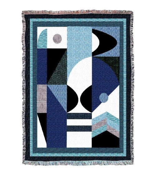 Space Odyssey Neptune - Woven cotton blanket House of Hopstock best for sofa throw warm cozy soft