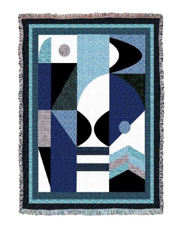 Space Odyssey Neptune - Woven cotton blanket House of Hopstock best cozy soft throws and blankets for sofa