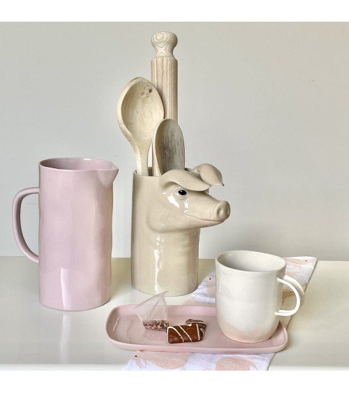 British Lop - Ceramic Utensil Holder Quail Ceramics